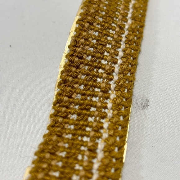 Vintage 70’s 80’s shiny gold link stretchy slinky belt - Picture 8 of 10
